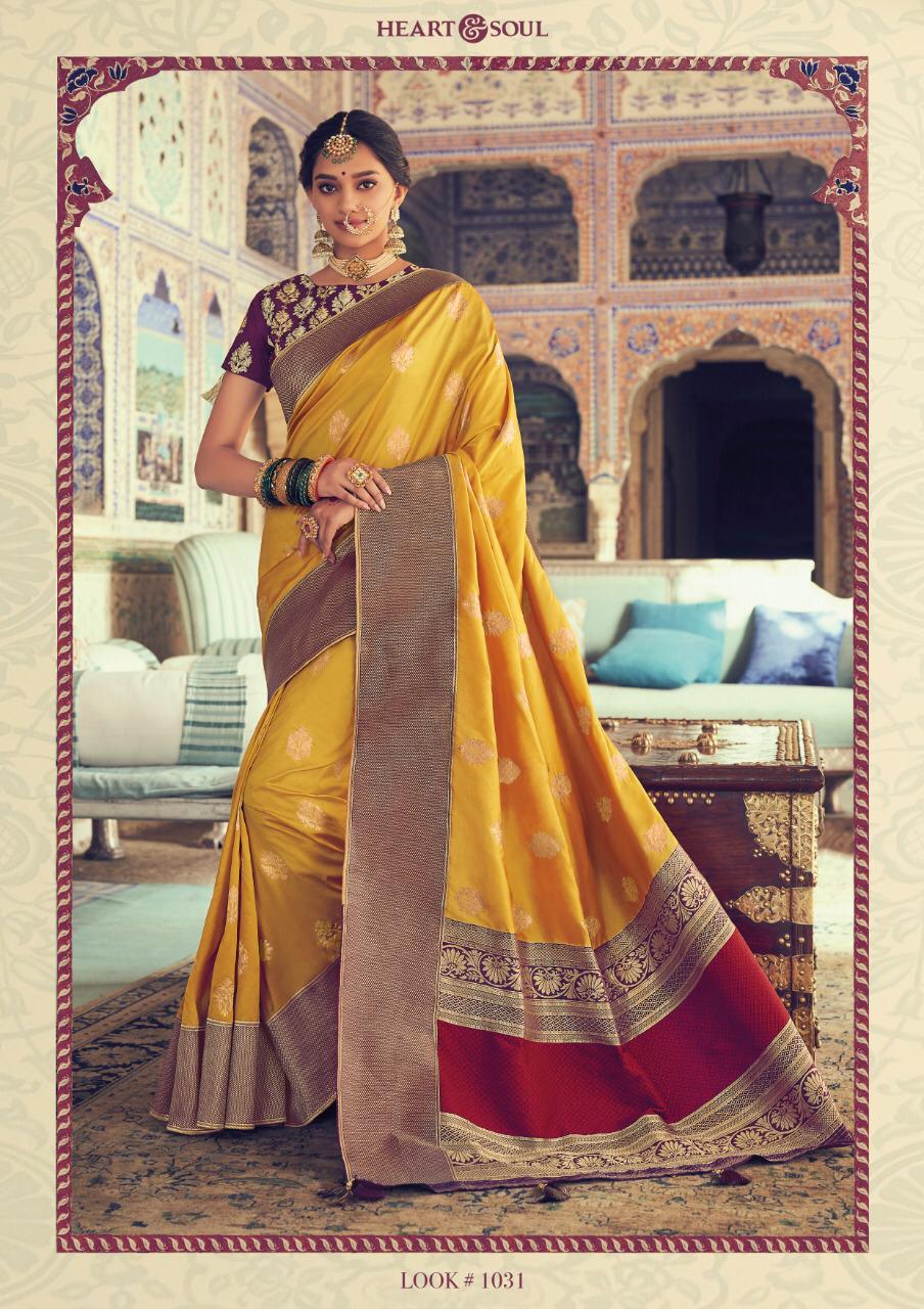 Jaarini By Heart & Soul 1026 To 1039 Series Indian Traditional Wear Collection Beautiful Stylish Fancy Colorful Party Wear & Occasional Wear Fancy Sarees At Wholesale Price