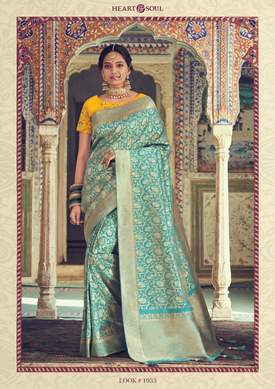 Jaarini By Heart & Soul 1026 To 1039 Series Indian Traditional Wear Collection Beautiful Stylish Fancy Colorful Party Wear & Occasional Wear Fancy Sarees At Wholesale Price