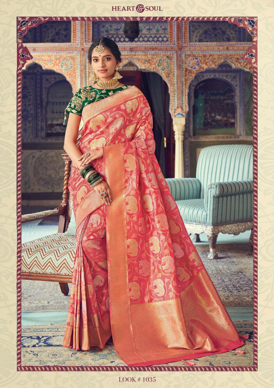 Jaarini By Heart & Soul 1026 To 1039 Series Indian Traditional Wear Collection Beautiful Stylish Fancy Colorful Party Wear & Occasional Wear Fancy Sarees At Wholesale Price
