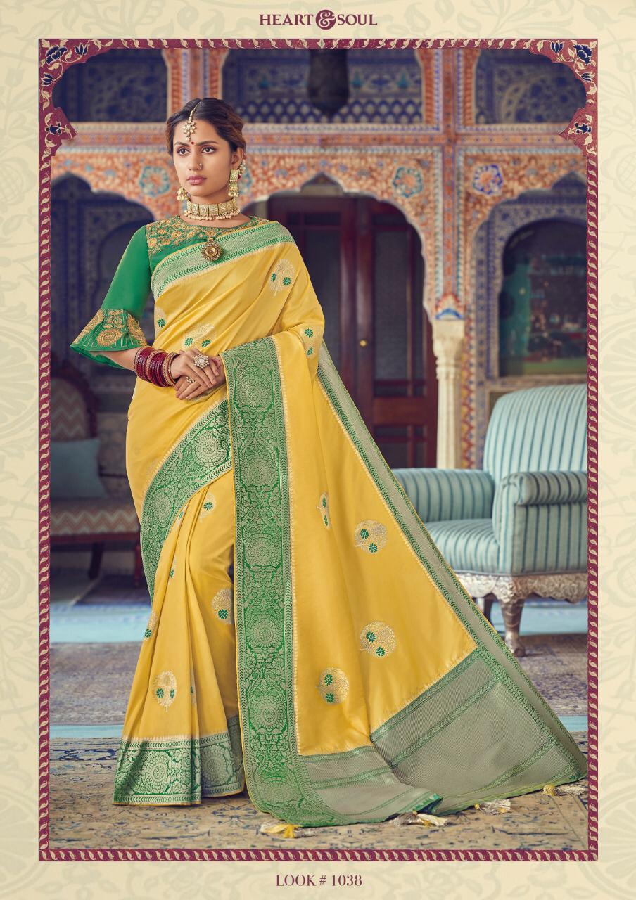Jaarini By Heart & Soul 1026 To 1039 Series Indian Traditional Wear Collection Beautiful Stylish Fancy Colorful Party Wear & Occasional Wear Fancy Sarees At Wholesale Price