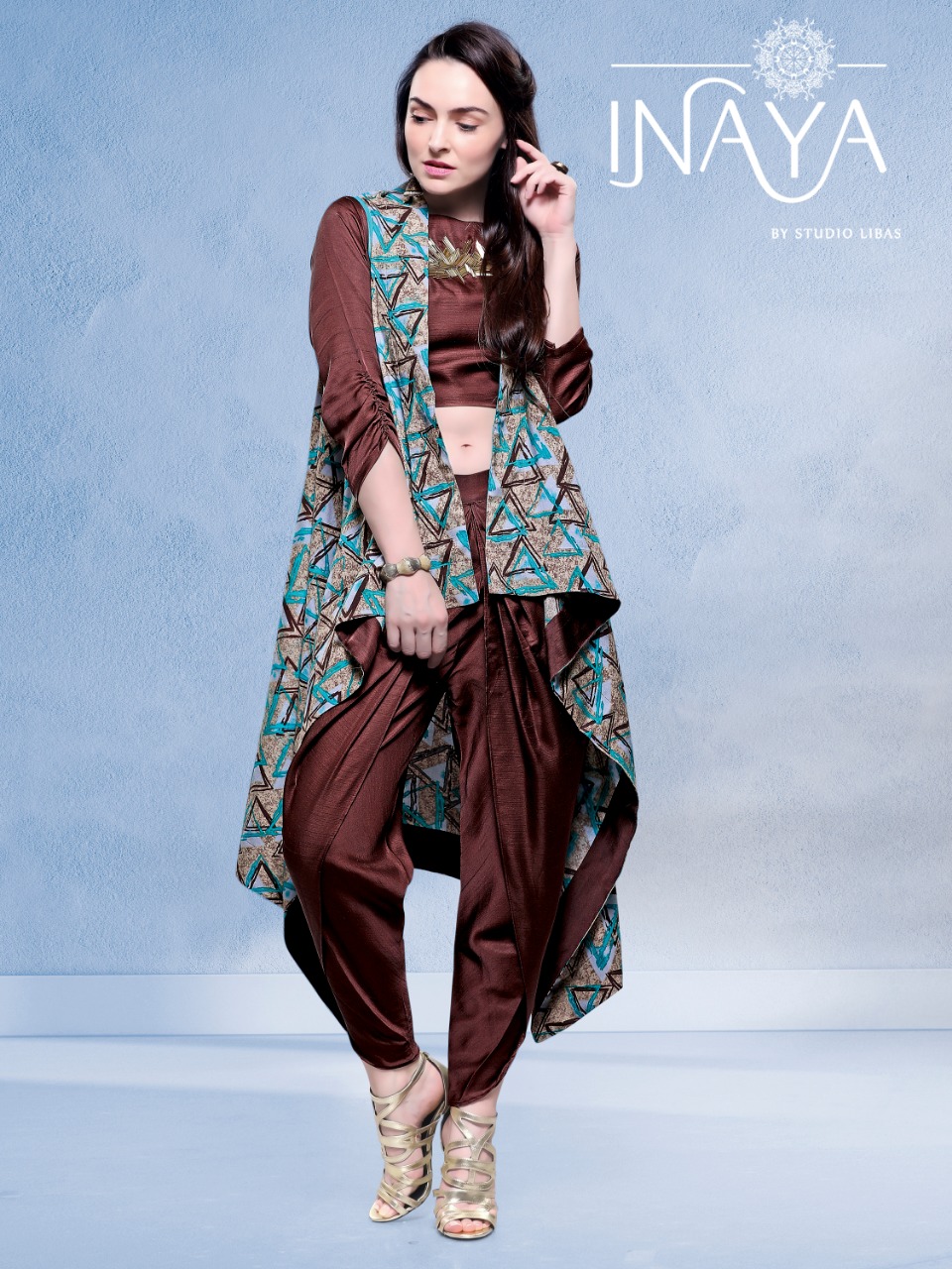 Jacket N Dhoti By Inaya 01 & 02 Series Beautiful Stylish Colorful Fancy Party Wear & Ethnic Wear & Ready To Wear Silk & Cotton Tops & Bottoms At Wholesale Price