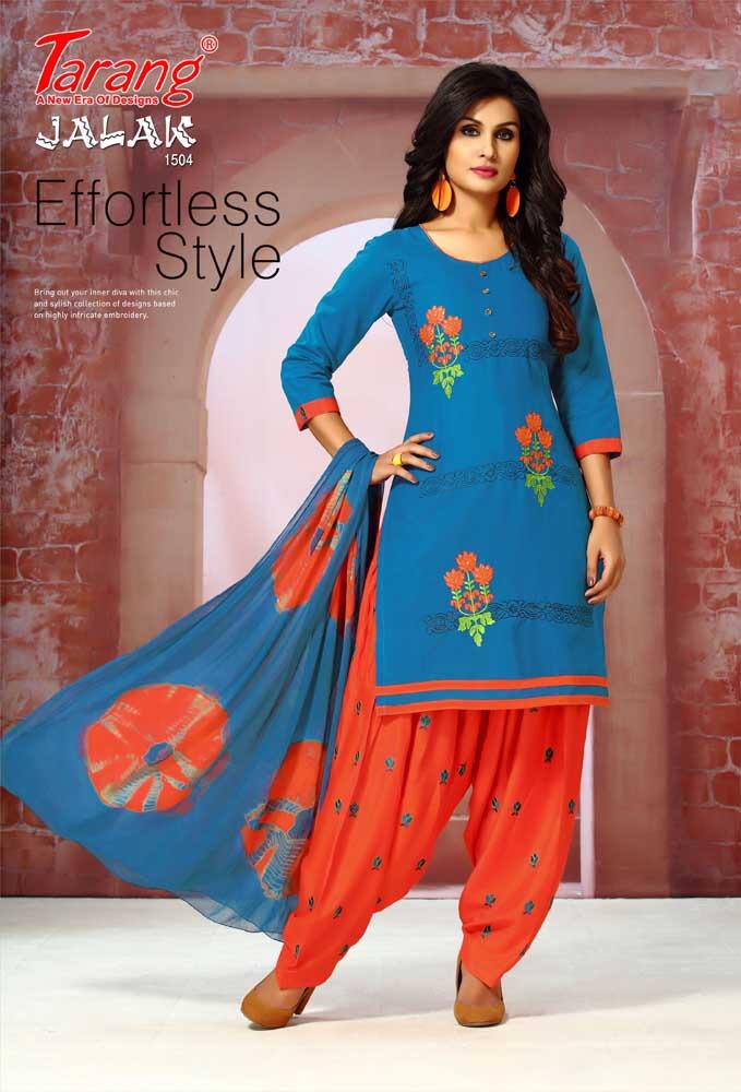 Jalak Patiyala Vol-15 By Tarang 1501 To 1512 Series Designer Suit Collection Beautiful Stylish Fancy Colorful Party Wear & Occasional Wear Semi Lawn Cotton With Embroidery Dresses At Wholesale Price