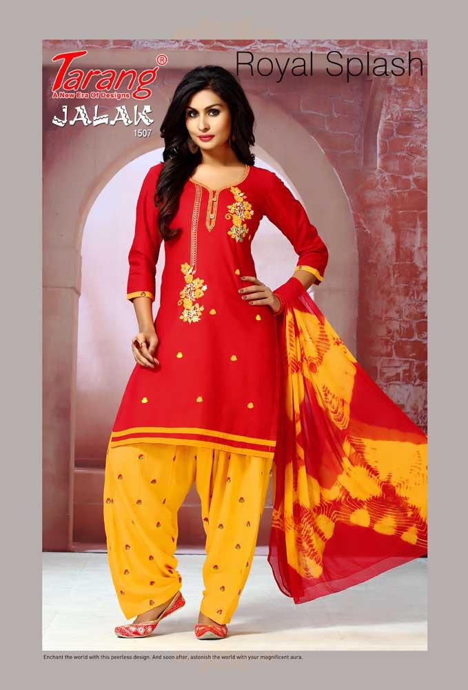 Jalak Patiyala Vol-15 By Tarang 1501 To 1512 Series Designer Suit Collection Beautiful Stylish Fancy Colorful Party Wear & Occasional Wear Semi Lawn Cotton With Embroidery Dresses At Wholesale Price