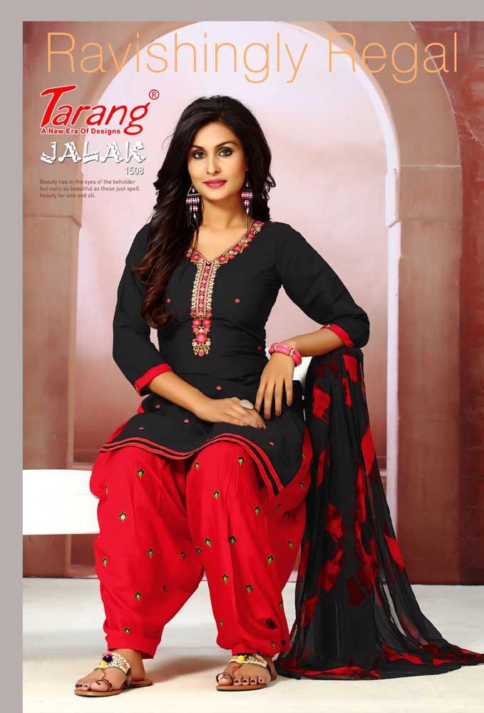 Jalak Patiyala Vol-15 By Tarang 1501 To 1512 Series Designer Suit Collection Beautiful Stylish Fancy Colorful Party Wear & Occasional Wear Semi Lawn Cotton With Embroidery Dresses At Wholesale Price