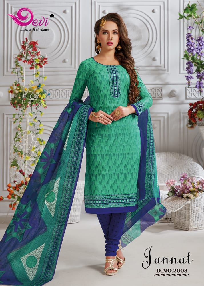 Jannat By Devi 2001 To 2016 Series Beautiful Stylish Fancy Colorful Casual Wear & Ethnic Wear Cotton Karachi Printed Dresses At Wholesale Price