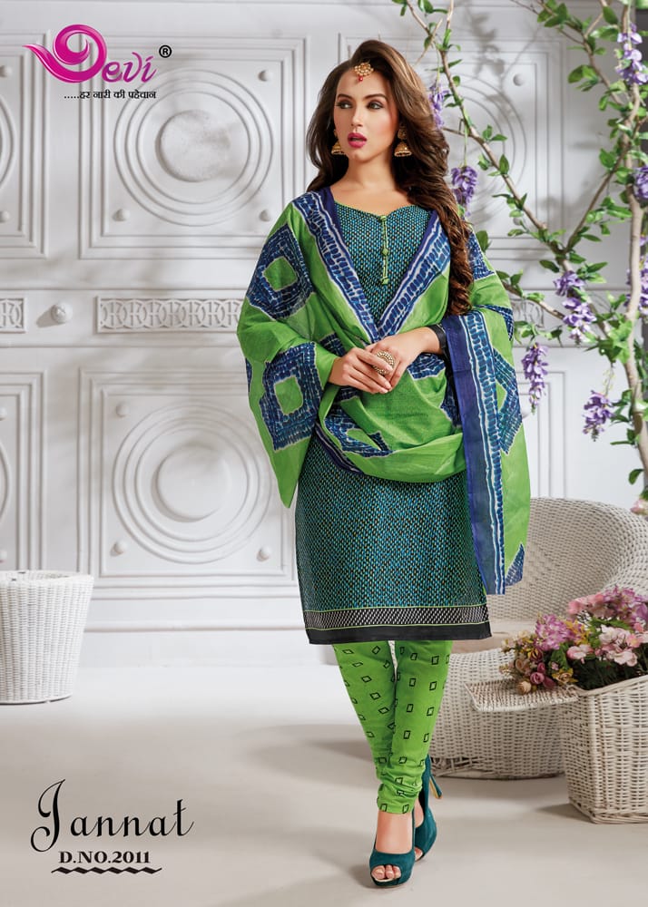 Jannat By Devi 2001 To 2016 Series Beautiful Stylish Fancy Colorful Casual Wear & Ethnic Wear Cotton Karachi Printed Dresses At Wholesale Price