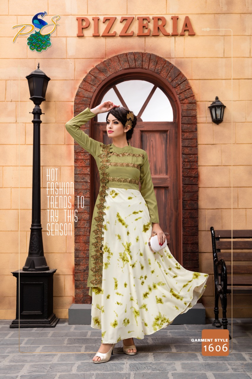 Jashn Vol-16 By Ps 1601 To 1608 Series Designer Beautiful Colorful Stylish Fancy Casual Wear & Ethnic Wear & Ready To Wear Mix Printed Kurtis At Wholesale Price