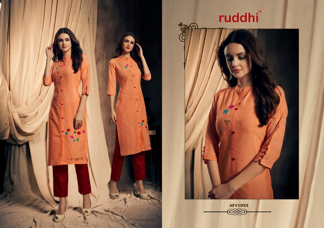Jashn Vol-2 By Ruddhi Dressline 1931 To 1937 Series Beautiful Stylish Fancy Colorful Casual Wear & Ethnic Wear & Ready To Wear Pure Handloom Cotton With Work Kurtis At Wholesale Price