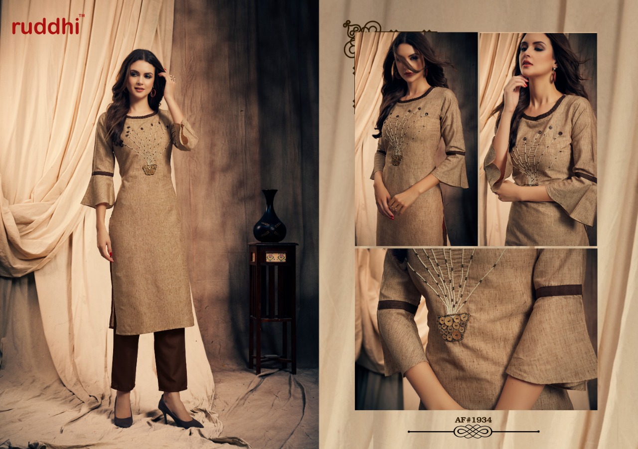 Jashn Vol-2 By Ruddhi Dressline 1931 To 1937 Series Beautiful Stylish Fancy Colorful Casual Wear & Ethnic Wear & Ready To Wear Pure Handloom Cotton With Work Kurtis At Wholesale Price