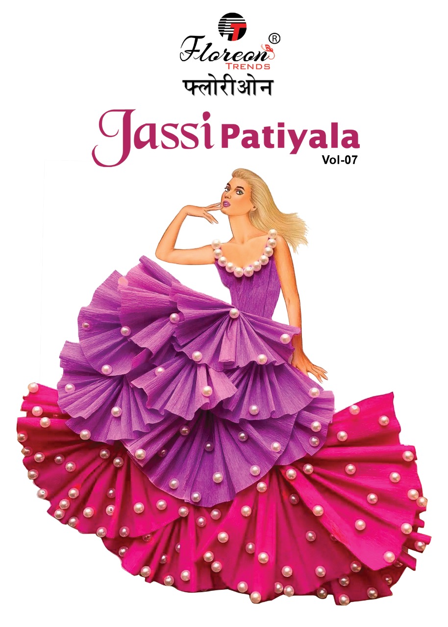 Jassi Patiyala Vol-7 By Floreon Trendz 7001 To 7010 Series Indian Traditional Wear Collection Beautiful Stylish Fancy Colorful Party Wear & Occasional Wear Glace Cotton Silk Dress At Wholesale Price