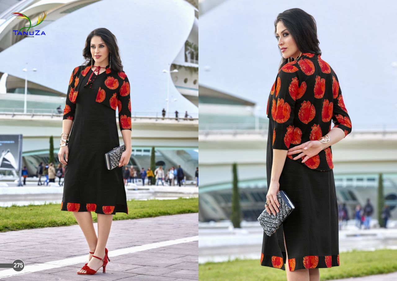 Jessica By Tanuza Fashion 265 To 275 Series Designer Stylish Fancy Colorful Beautiful Party Wear & Ethnic Wear Cotton Printed Kurtis At Wholesale Price