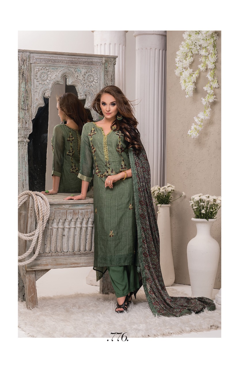 Jhankar By Sri 774 To 781 Series Beautiful Collection Suits Stylish Fancy Colorful Party Wear & Ethnic Wear Fine Cotton Munga Embroidered Dresses At Wholesale Price
