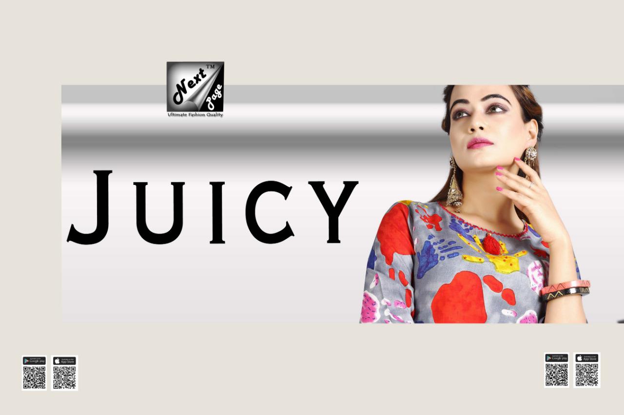 Juicy By Next Page 01 To 10 Series Beautiful Colorful Stylish Fancy Casual Wear & Ethnic Wear Heavy Rayon Printed Kurtis With Bottom At Wholesale Price