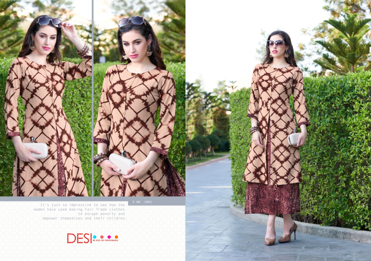 Juniper By Desi 1001 To 1007 Series Beautiful Stylish Fancy Colorful Casual Wear & Ethnic Wear & Ready To Wear Heavy Rayon Printed Kurtis At Wholesale Price