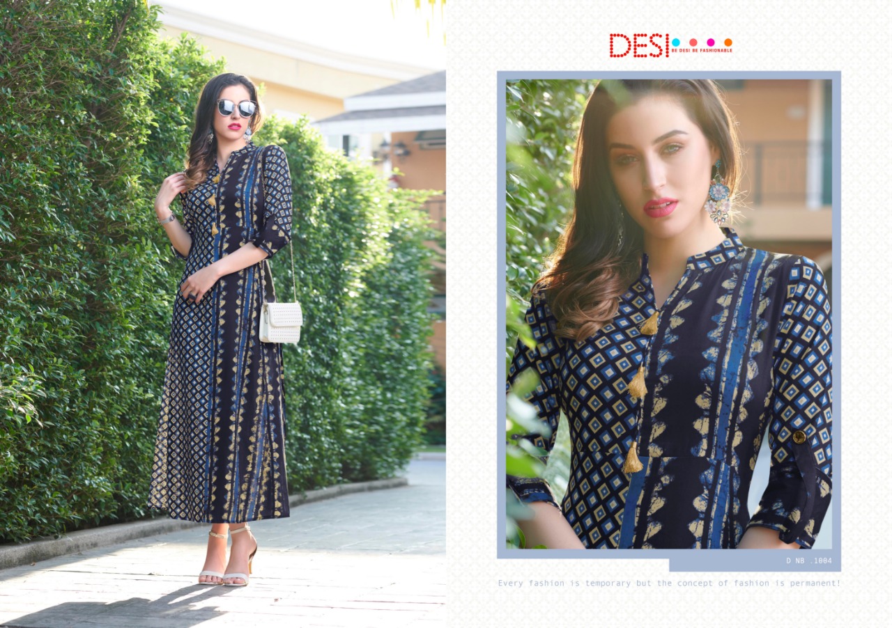 Juniper By Desi 1001 To 1007 Series Beautiful Stylish Fancy Colorful Casual Wear & Ethnic Wear & Ready To Wear Heavy Rayon Printed Kurtis At Wholesale Price