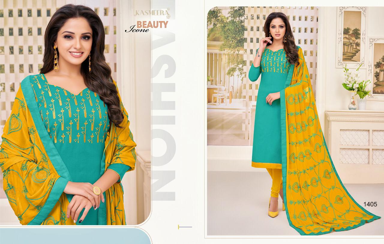 Kaamini Vol-10 By Kayce Trendz 1404 To 1415 Series Designer Suits Beautiful Stylish Fancy Colorful Party Wear & Ethnic Wear Cotton Flex Embroidery Dresses At Wholesale Price