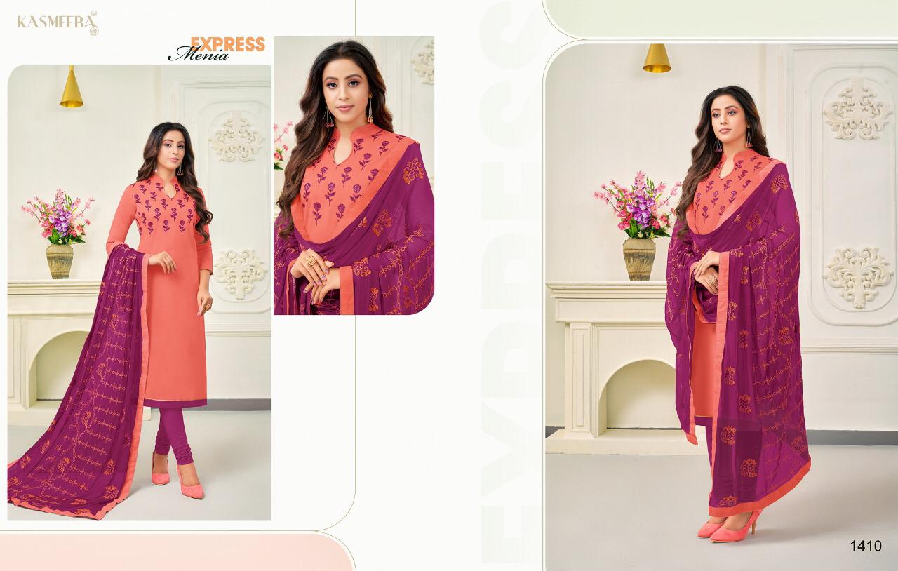 Kaamini Vol-10 By Kayce Trendz 1404 To 1415 Series Designer Suits Beautiful Stylish Fancy Colorful Party Wear & Ethnic Wear Cotton Flex Embroidery Dresses At Wholesale Price