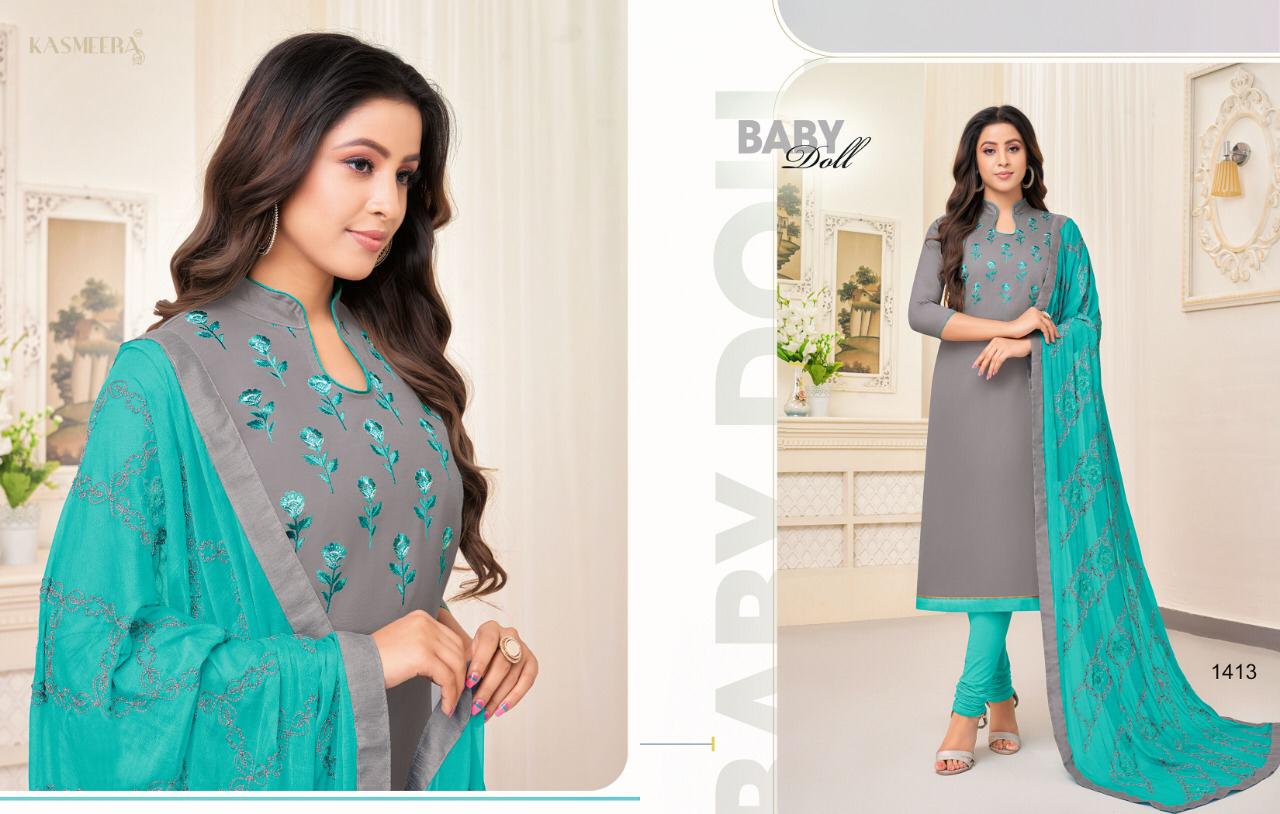 Kaamini Vol-10 By Kayce Trendz 1404 To 1415 Series Designer Suits Beautiful Stylish Fancy Colorful Party Wear & Ethnic Wear Cotton Flex Embroidery Dresses At Wholesale Price