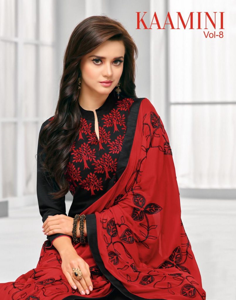 Kaamini Vol-8 By Kayce Trendz 1017 To 1028 Series Beautiful Suits Colorful Stylish Fancy Casual Wear & Ethnic Wear Cotton Flex With Work Dresses At Wholesale Price