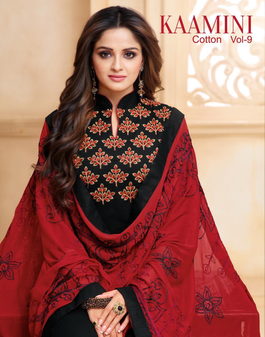 Kaamini Vol-9 By Kayce Trendz 1116 To 1127 Series Designer Suits Beautiful Stylish Fancy Colorful Party Wear & Ethnic Wear Cotton Flex Embroidery Dresses At Wholesale Price