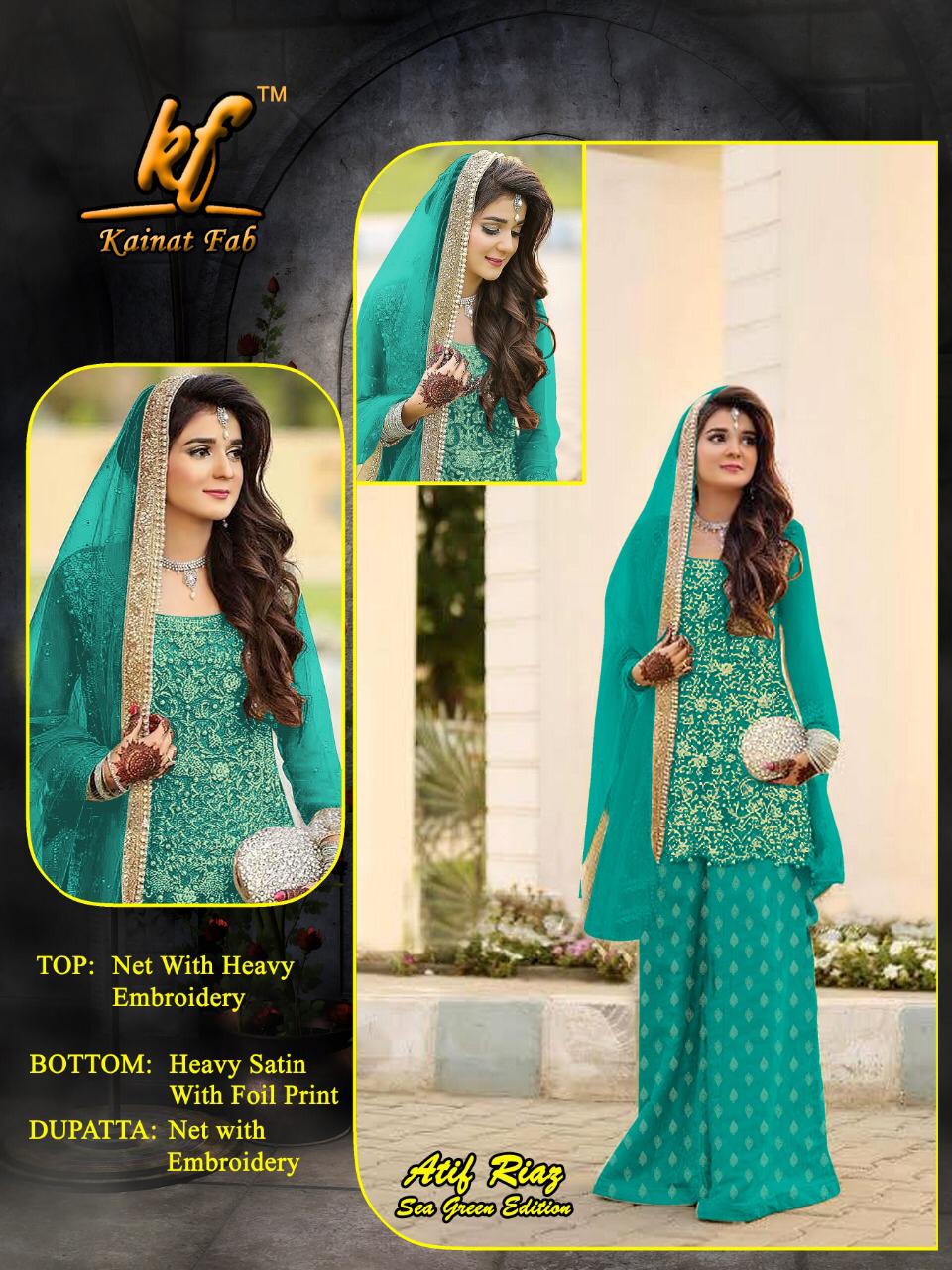 Kainat By Kainat Fab 01 To 04 Series Designer Bridal Wear Collection Beautiful Stylish Fancy Colorful Party Wear & Occasional Wear Net Embroidered Dresses At Wholesale Price