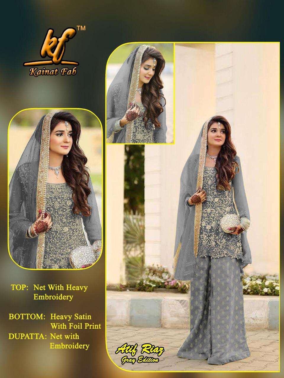 Kainat By Kainat Fab 01 To 04 Series Designer Bridal Wear Collection Beautiful Stylish Fancy Colorful Party Wear & Occasional Wear Net Embroidered Dresses At Wholesale Price