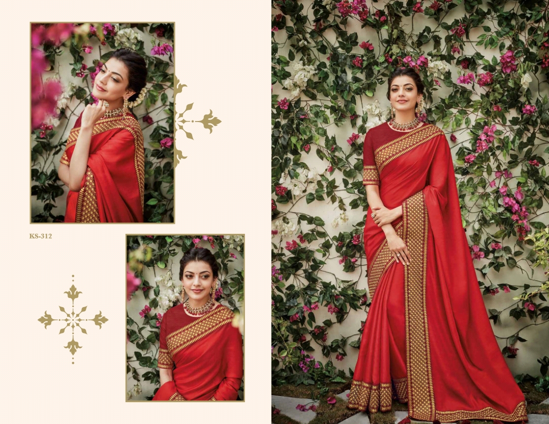 Kajol Collection By Kajol Fashion 301 To 318 Series Indian Traditional Wear Collection Beautiful Stylish Fancy Colorful Party Wear & Occasional Wear Pure Banarasi Silk Sarees At Wholesale Price