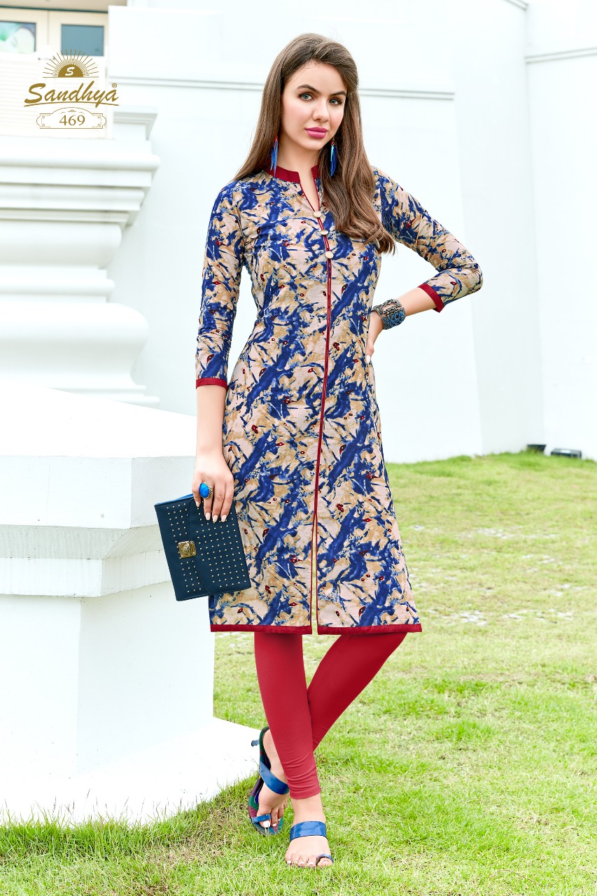 Kalakruti Vol-14 By Sandhya 464 To 483 Series Beautiful Colorful Stylish Fancy Casual Wear & Ethnic Wear & Ready To Wear Heavy Cotton Kurtis At Wholesale Price