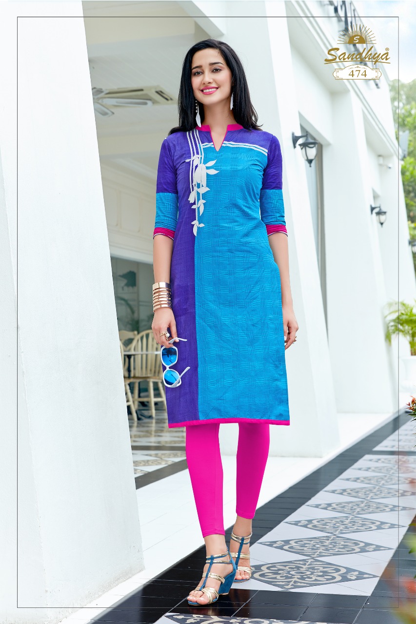 Kalakruti Vol-14 By Sandhya 464 To 483 Series Beautiful Colorful Stylish Fancy Casual Wear & Ethnic Wear & Ready To Wear Heavy Cotton Kurtis At Wholesale Price