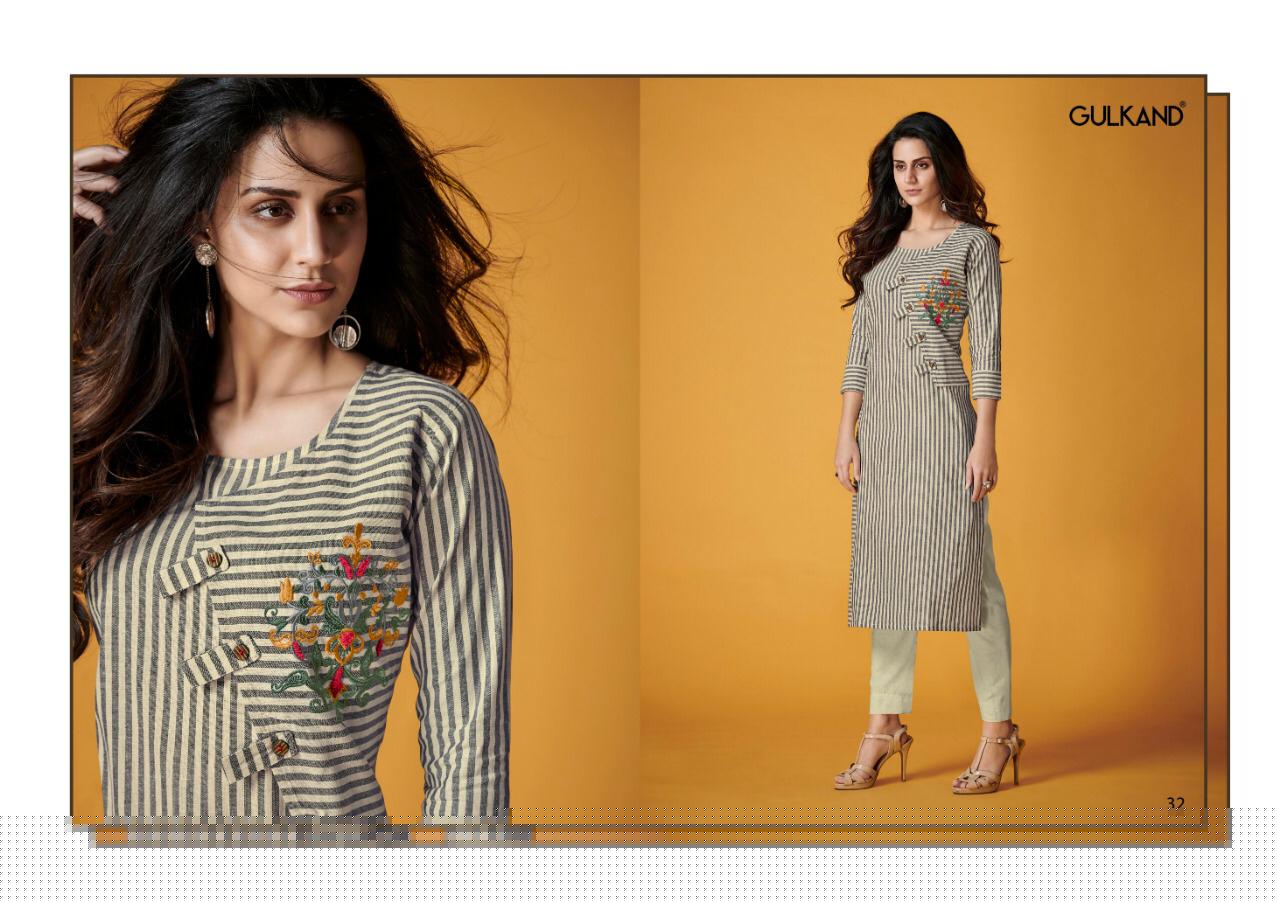 Kalam By Gulkand 31 To 36 Series Stylish Fancy Beautiful Colorful Casual Wear & Ethnic Wear South Handloom Cotton With Hand Work Kurtis With Belt At Wholesale Price