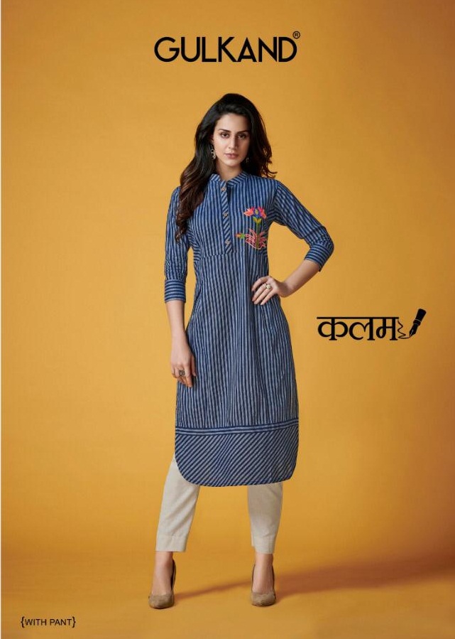 Kalam By Gulkand 31 To 36 Series Stylish Fancy Beautiful Colorful Casual Wear & Ethnic Wear South Handloom Cotton With Hand Work Kurtis With Belt At Wholesale Price