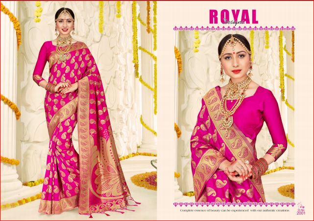 Kalina Silk By Shakti Fashion 2001 To 2008 Series Designer Beautiful Fancy Colorful Traditional Wear Fancy Party Wear & Occasional Wear Banarasi Silk Sarees At Wholesale Price