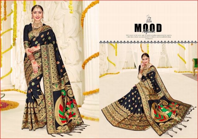 Kalina Silk By Shakti Fashion 2001 To 2008 Series Designer Beautiful Fancy Colorful Traditional Wear Fancy Party Wear & Occasional Wear Banarasi Silk Sarees At Wholesale Price