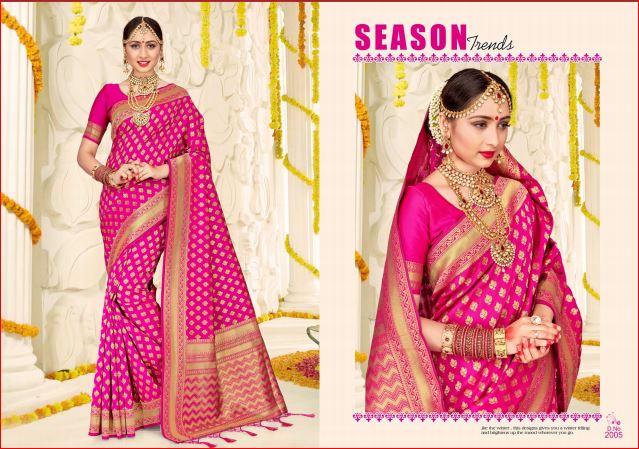 Kalina Silk By Shakti Fashion 2001 To 2008 Series Designer Beautiful Fancy Colorful Traditional Wear Fancy Party Wear & Occasional Wear Banarasi Silk Sarees At Wholesale Price