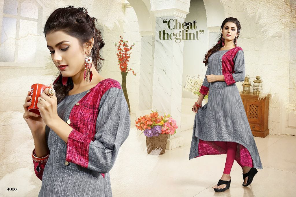 Kalista By Surya Techno Fab 4001 To 4008 Series Stylish Fancy Beautiful Colorful Casual Wear & Ethnic Wear Heavy Rayon Printed Kurtis At Wholesale Price