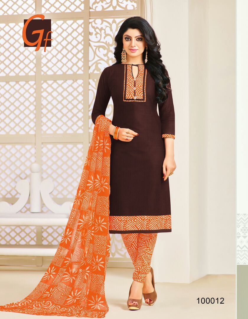 Kalyanam By Ganesh Fashion 100008 To 100021 Series Beautiful Stylish Fancy Colorful Casual Wear & Ethnic Wear Cotton Slub Dresses At Wholesale Price