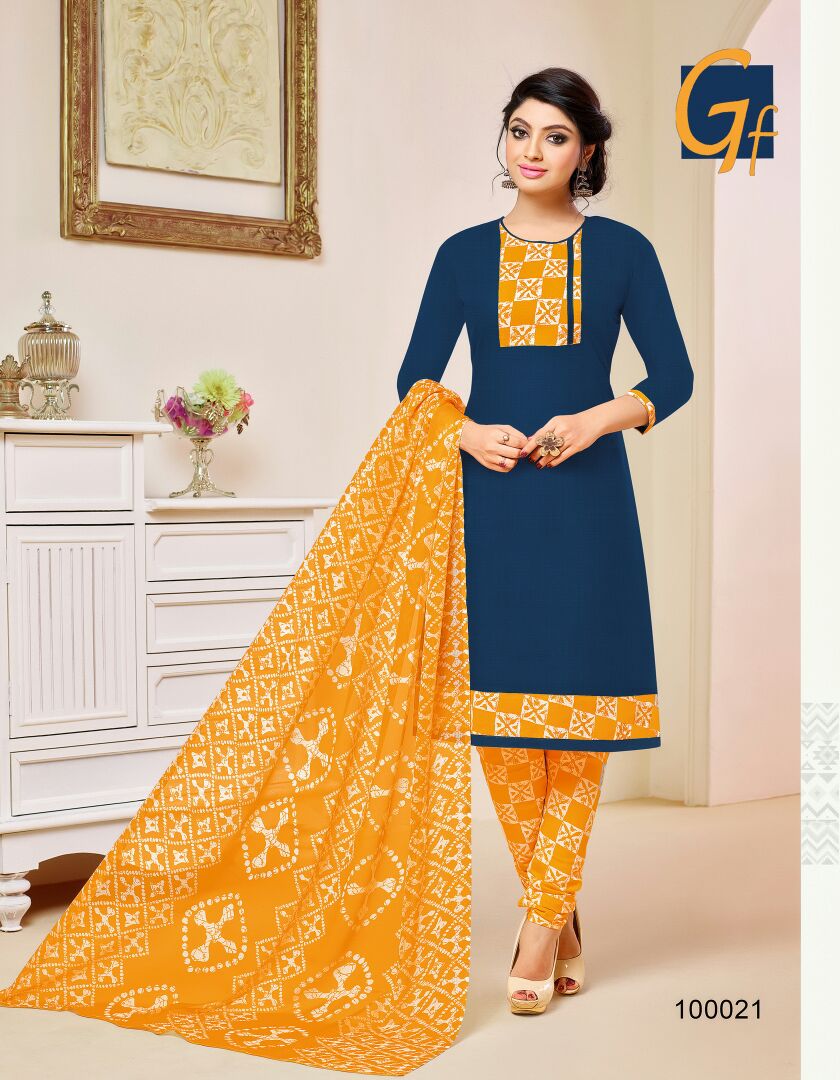 Kalyanam By Ganesh Fashion 100008 To 100021 Series Beautiful Stylish Fancy Colorful Casual Wear & Ethnic Wear Cotton Slub Dresses At Wholesale Price