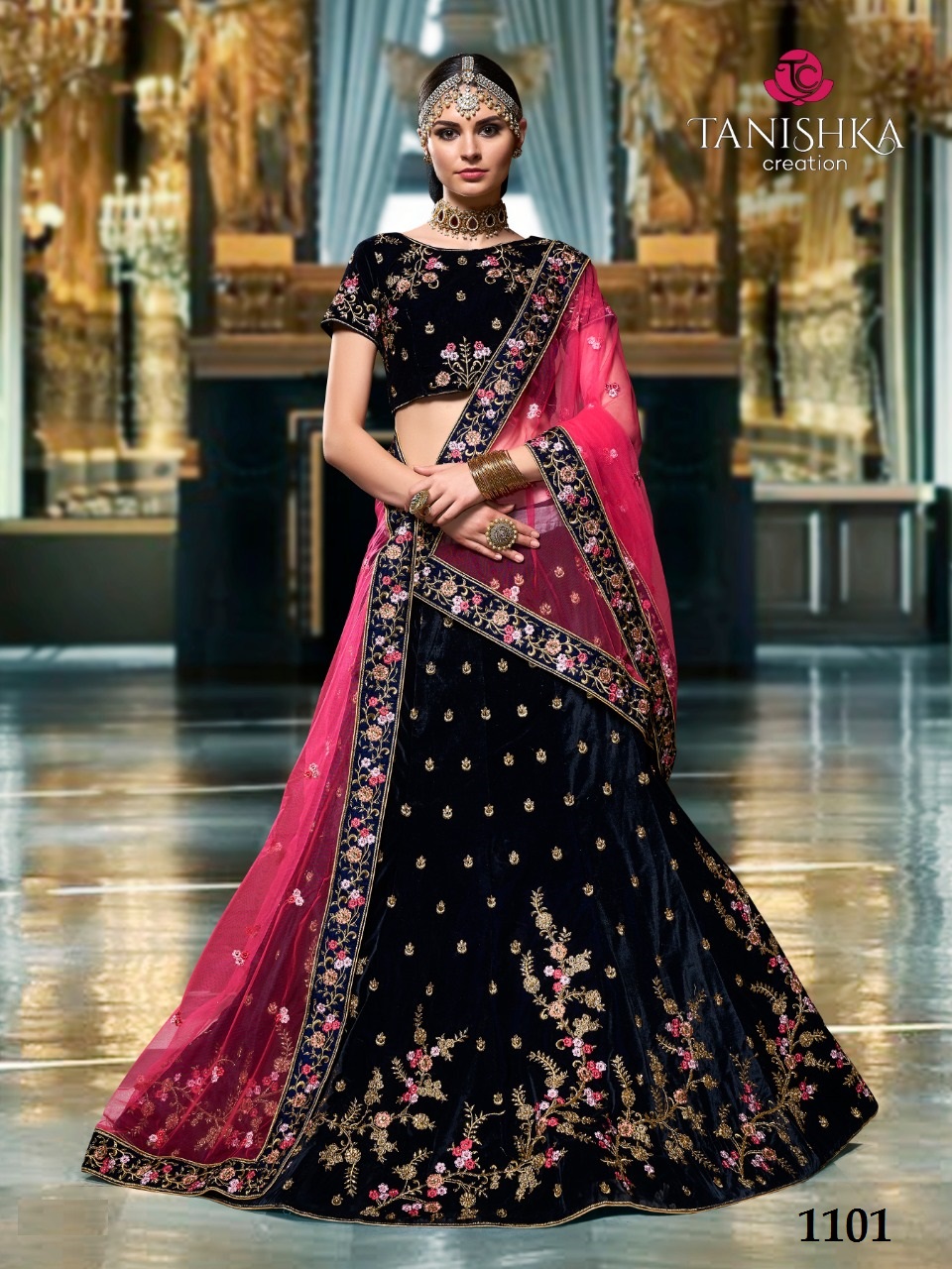 Kamal By Tanishka Creation 1101 To 1110 Series Indian Bridal Wear Beautiful Traditional Wear Collection Colorful Stylish Fancy Party Wear & Occasional Wear Net & Georgette Lehengas At Wholesale Price