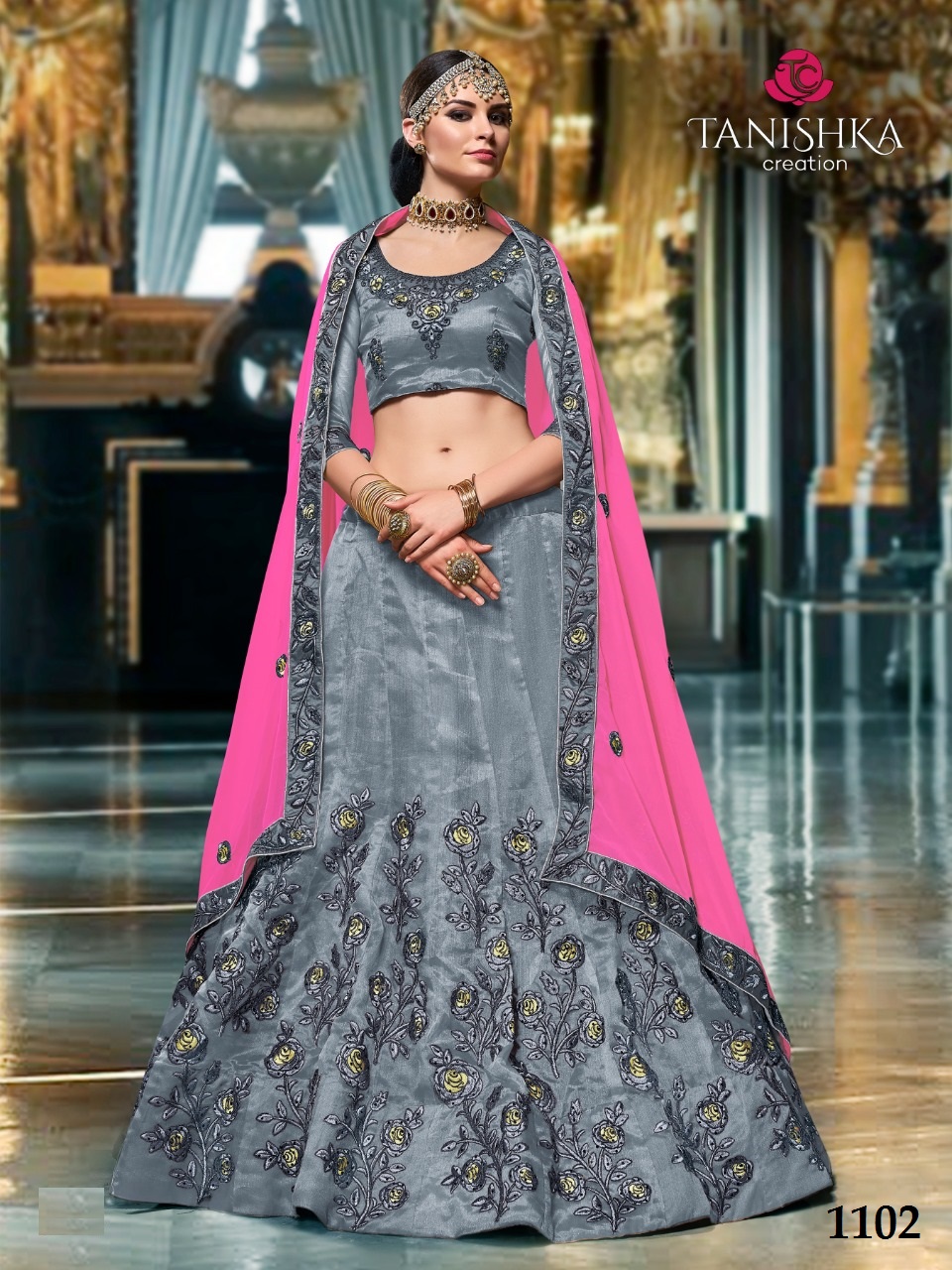 Kamal By Tanishka Creation 1101 To 1110 Series Indian Bridal Wear Beautiful Traditional Wear Collection Colorful Stylish Fancy Party Wear & Occasional Wear Net & Georgette Lehengas At Wholesale Price