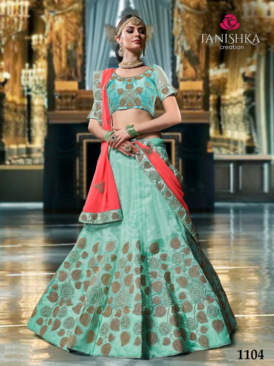 Kamal By Tanishka Creation 1101 To 1110 Series Indian Bridal Wear Beautiful Traditional Wear Collection Colorful Stylish Fancy Party Wear & Occasional Wear Net & Georgette Lehengas At Wholesale Price