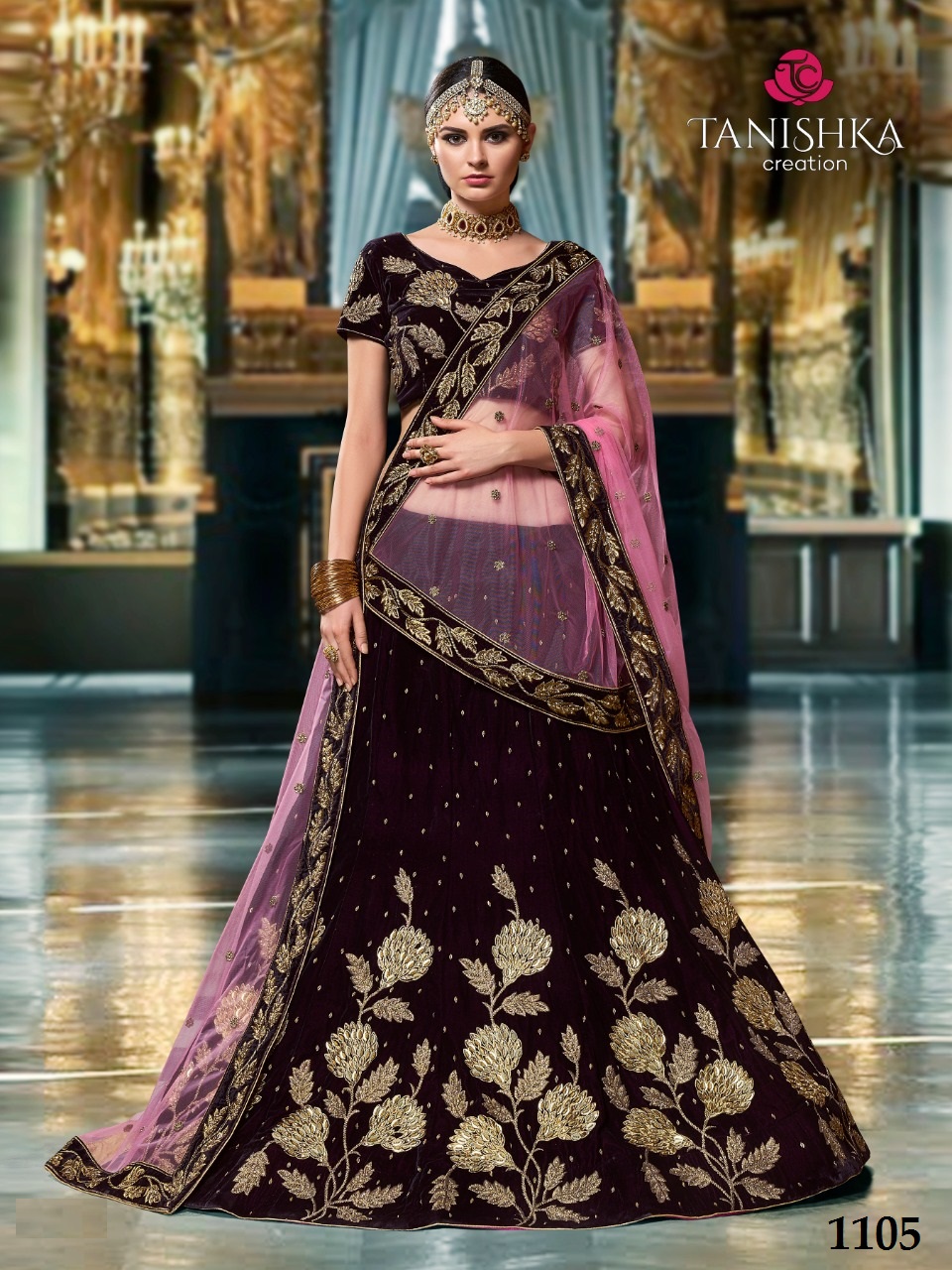Kamal By Tanishka Creation 1101 To 1110 Series Indian Bridal Wear Beautiful Traditional Wear Collection Colorful Stylish Fancy Party Wear & Occasional Wear Net & Georgette Lehengas At Wholesale Price