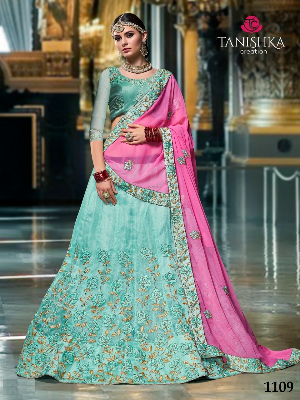 Kamal By Tanishka Creation 1101 To 1110 Series Indian Bridal Wear Beautiful Traditional Wear Collection Colorful Stylish Fancy Party Wear & Occasional Wear Net & Georgette Lehengas At Wholesale Price