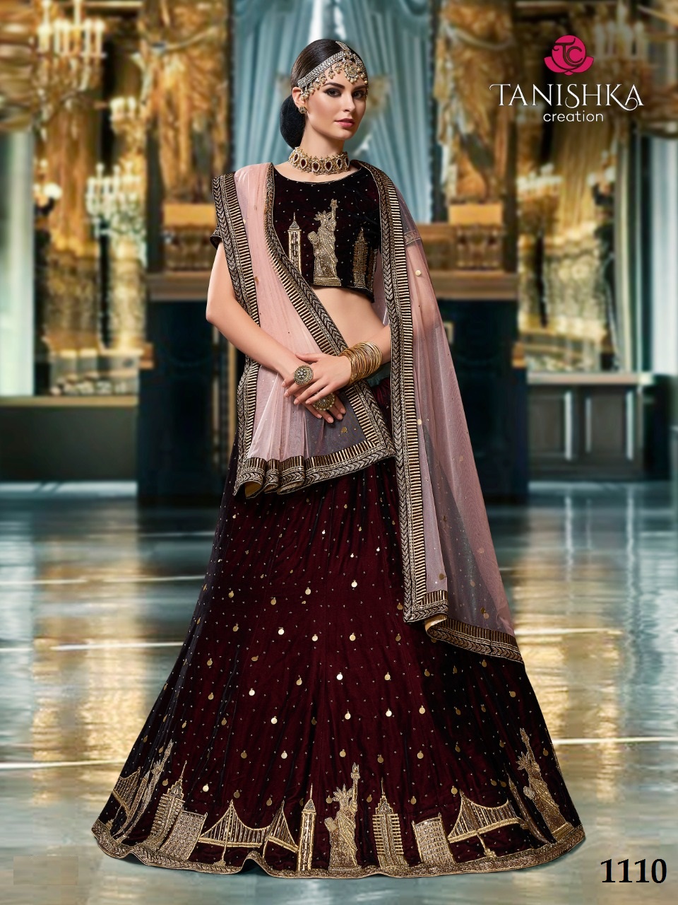 Kamal By Tanishka Creation 1101 To 1110 Series Indian Bridal Wear Beautiful Traditional Wear Collection Colorful Stylish Fancy Party Wear & Occasional Wear Net & Georgette Lehengas At Wholesale Price