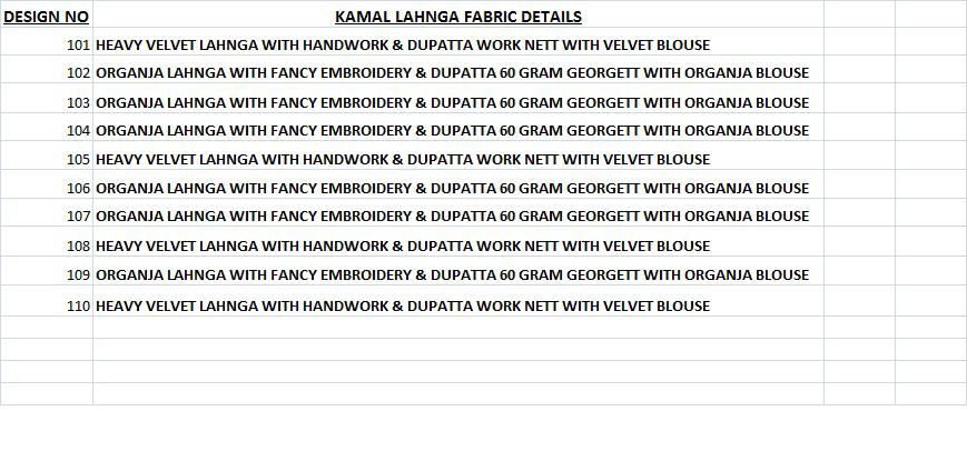 Kamal By Tanishka Creation 1101 To 1110 Series Indian Bridal Wear Beautiful Traditional Wear Collection Colorful Stylish Fancy Party Wear & Occasional Wear Net & Georgette Lehengas At Wholesale Price