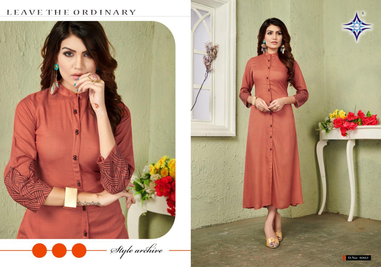 Kamli By Sai Latest Creation 1001 To 1008 Series Beautiful Colorful Stylish Fancy Casual Wear & Ethnic Wear & Ready To Wear Line Kurti With Embroidery Kurtis At Wholesale Price