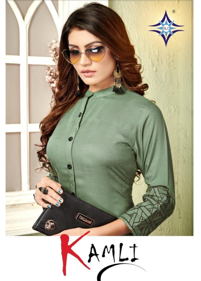 Kamli By Sai Latest Creation 1001 To 1008 Series Beautiful Colorful Stylish Fancy Casual Wear & Ethnic Wear & Ready To Wear Line Kurti With Embroidery Kurtis At Wholesale Price