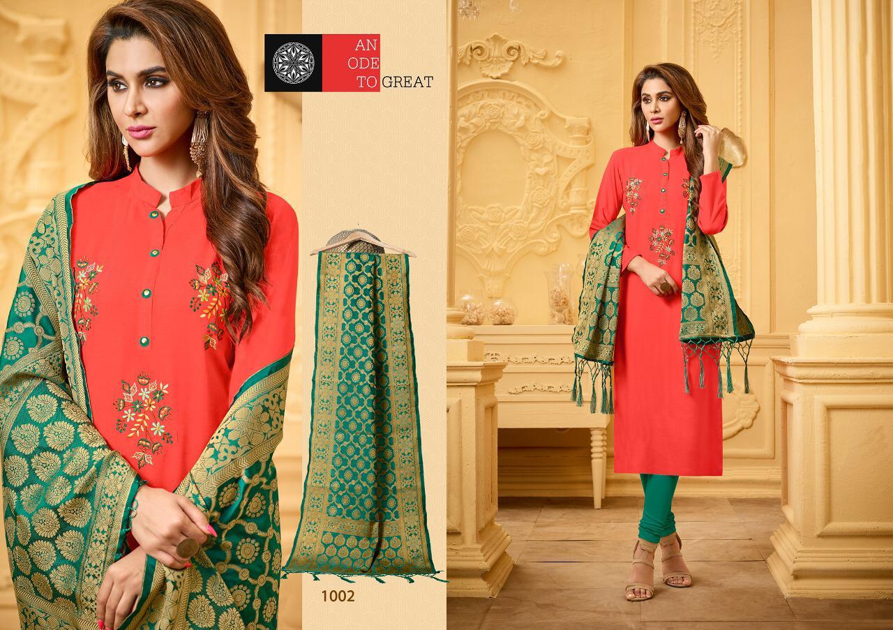 Kanchipuram Stall By Amrut Varsha Creation 1001 To 1006 Series Beautiful Suits Stylish Fancy Colorful Casual Wear & Ethnic Wear Collection Heavy Cotton Slub Dresses At Wholesale Price