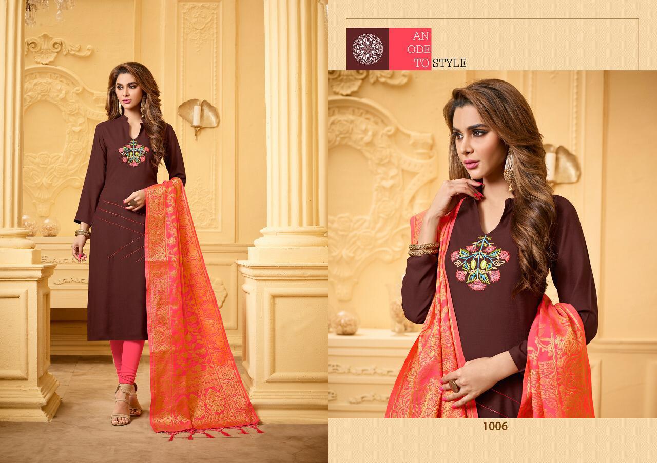 Kanchipuram Stall By Amrut Varsha Creation 1001 To 1006 Series Beautiful Suits Stylish Fancy Colorful Casual Wear & Ethnic Wear Collection Heavy Cotton Slub Dresses At Wholesale Price