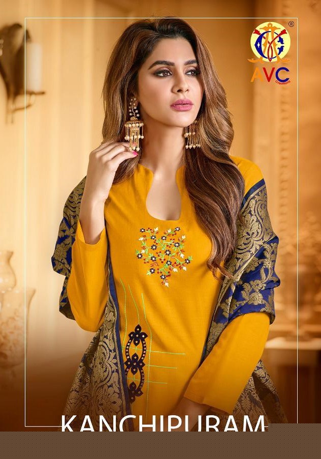 Kanchipuram Stall By Amrut Varsha Creation 1001 To 1006 Series Beautiful Suits Stylish Fancy Colorful Casual Wear & Ethnic Wear Collection Heavy Cotton Slub Dresses At Wholesale Price