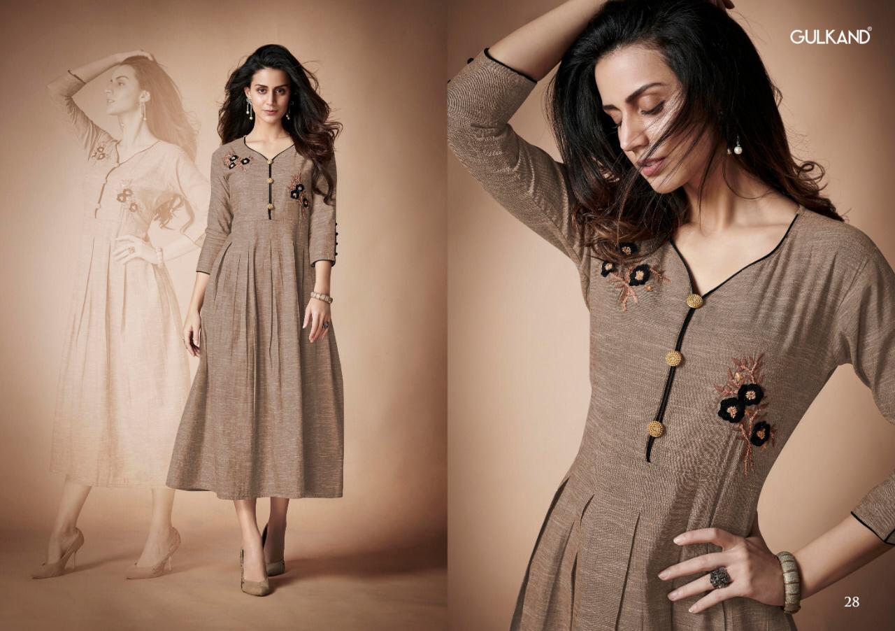 Kangan By Gulkand Designer 25 To 30 Series Beautiful Colorful Stylish Fancy Casual Wear & Ethnic Wear & Ready To Wear South Handloom Cotton With Hand Work Kurtis At Wholesale Price
